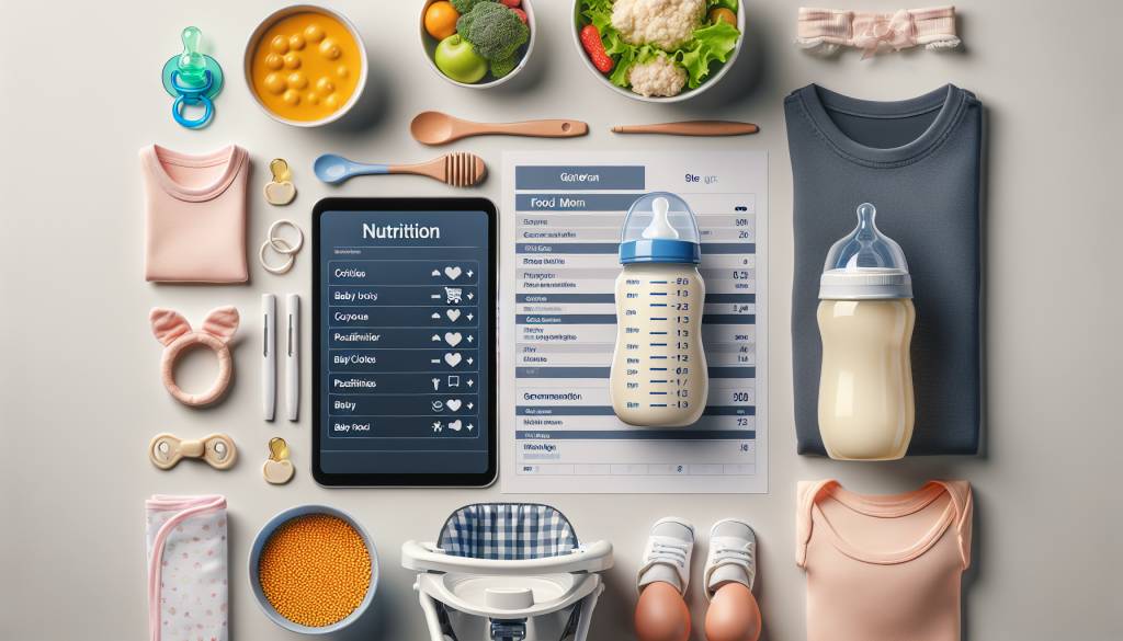 Conseils de nutrition pour les premiers mois de bébé